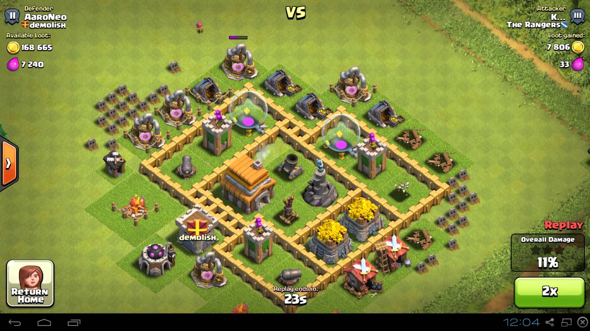 best town hall 5 defense clash of clans 2017
